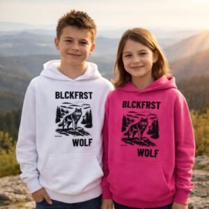 Schwarzwald Wolf Hoodie Black Forest Kids