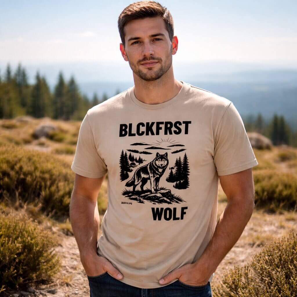 Schwarzwald Wolf | BLCKFRST - Kerle - T-Shirt