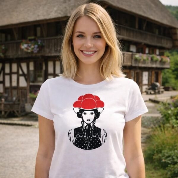 Schwarzwald Bollenhut Madam BLCKFRST Mädle T-Shirt
